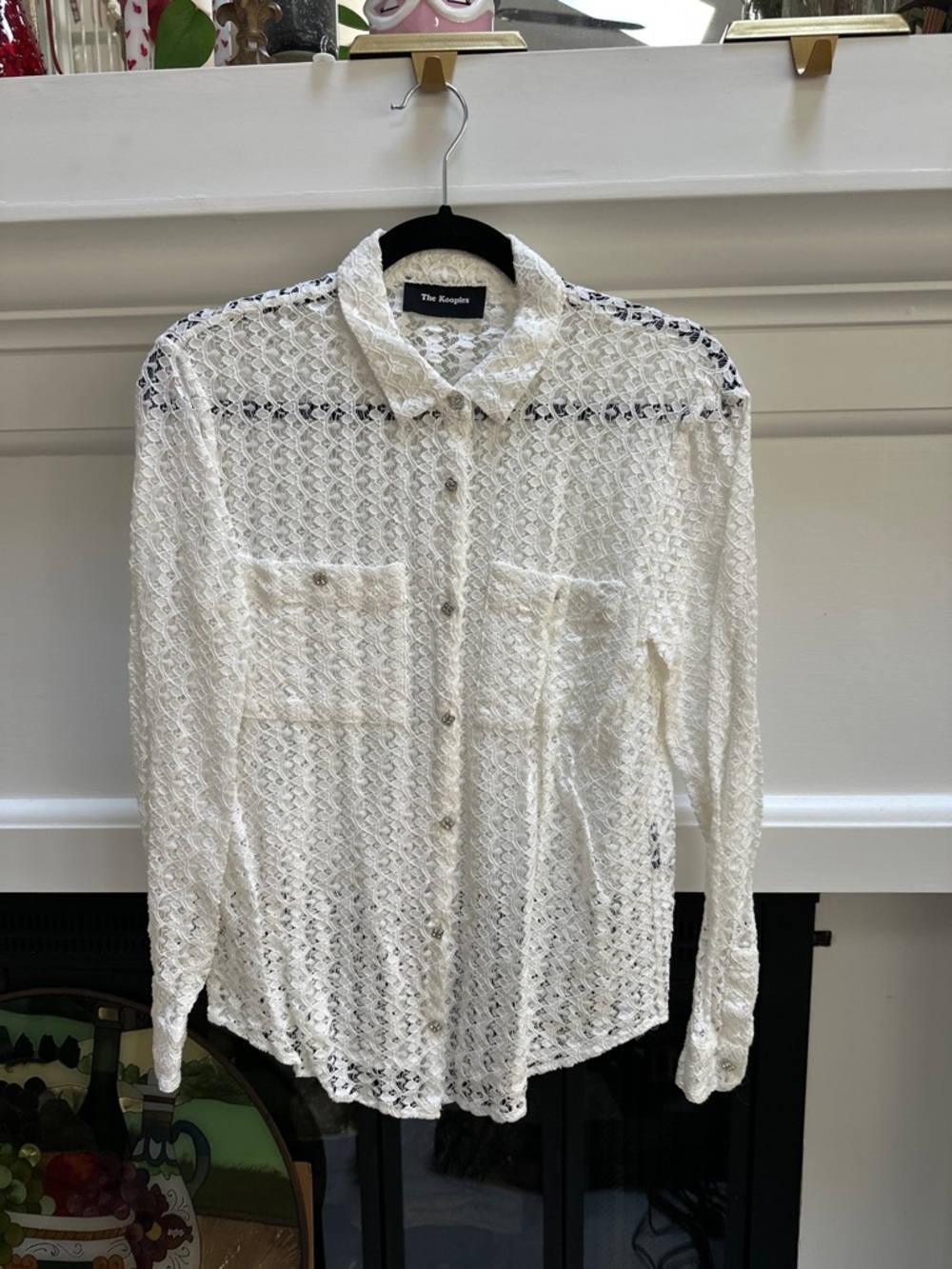 The Kooples Lace Button Down